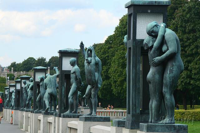 Norwegia (3060).JPG - Oslo - Park Vigelanda (212 rzeźb)